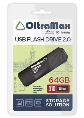 Флеш диск 64GB Oltramax OM-64GB-310-Black