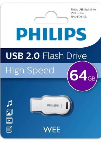 Флеш диск 64GB Philips WEE 2.0 64GB USB 2.0