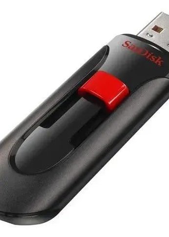 Флеш диск 64Gb SanDisk Cruzer Glide SDCZ60-064G-B35 USB2.0, Black/Red