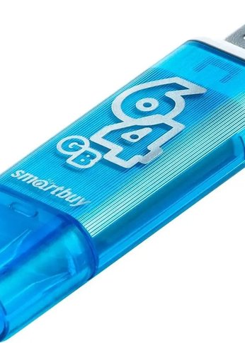 Флеш диск 64Gb Smartbuy Click SB64GBGS-B USB2.0 синий