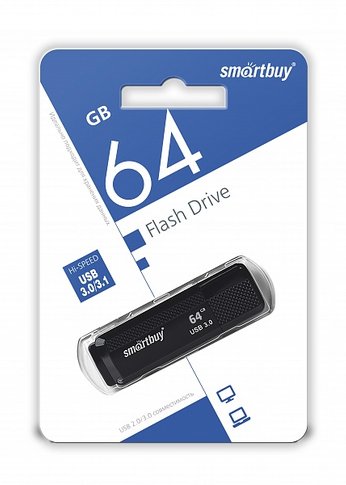 Флеш диск 64Gb Smartbuy Dock SB64GBDK-K3 USB2.0 черный