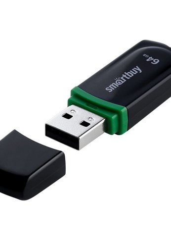 Флеш диск 64GB Smartbuy (SB64GBPN-K) UFD 2.0 064GB Paean Black