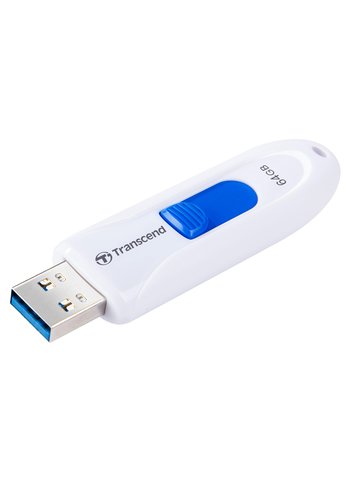 Флеш диск 64Gb Transcend Jetflash 790 TS64GJF790W USB3.0 белый