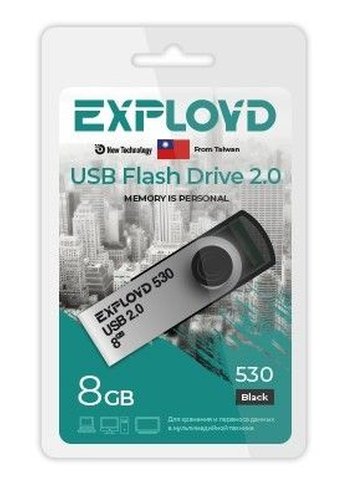 Флеш диск 8GB Exployd 530 черный