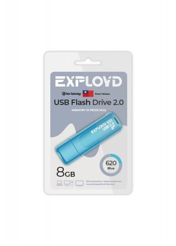 Флеш диск 8GB Exployd EX-8GB-620-Blue