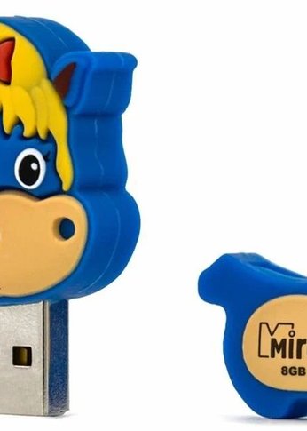 Флеш диск 8GB Mirex Horse USB 2.0 Синий