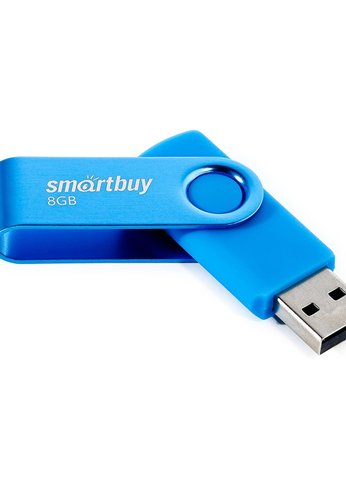 Флеш диск 8GB Smartbuy USB Drive Twist Blue (SB002TWB) UFD 2.0