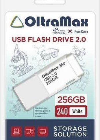 Флеш диск Oltramax 256GB 240 White 2.0 (OM-256GB-240-White)