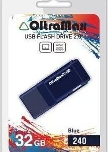 Флеш диск Oltramax 32GB 240 синий (OM-32GB-240-Blue)