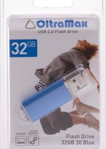 Флеш диск Oltramax 32GB 30 синий (OM032GB30-Bl)