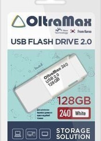 Флеш диск Oltramax OM-128GB-240-White