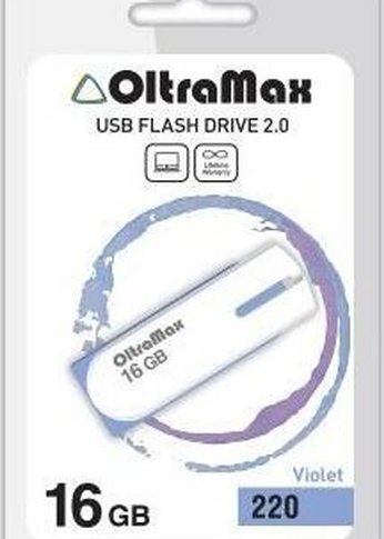 Флеш диск Oltramax OM-16GB-220-фиолетовый