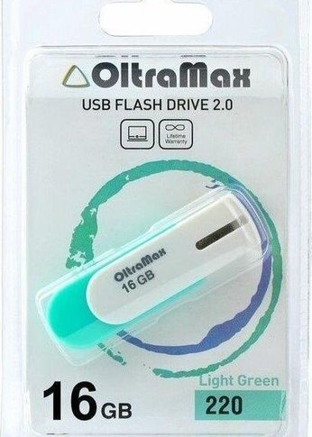 Флеш диск Oltramax OM-16GB-220 св.зеленый