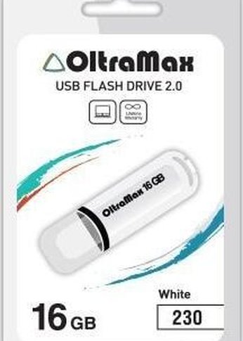 Флеш диск Oltramax OM-16GB-230 белый