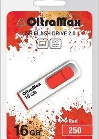 Флеш диск Oltramax OM-16GB-250 красный