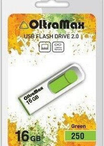 Флеш диск Oltramax OM-16GB-250 зеленый