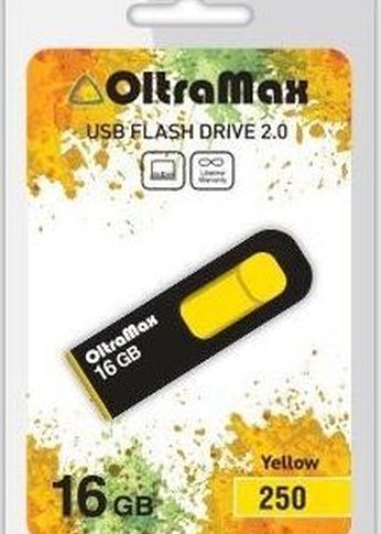 Флеш диск Oltramax OM-16GB-250 желтый