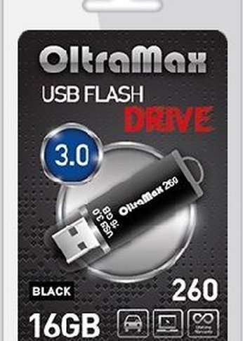 Флеш диск Oltramax OM-16GB-260-Black 3.0 черный