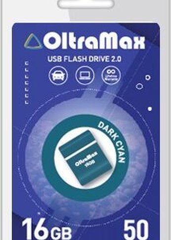 Флеш диск Oltramax OM-16GB-50-Dark Cyan 2.0