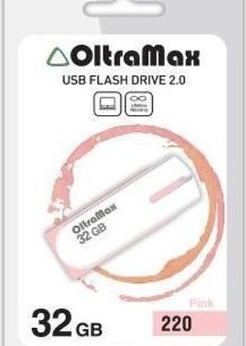 Флеш диск Oltramax OM-32GB-220-розовый