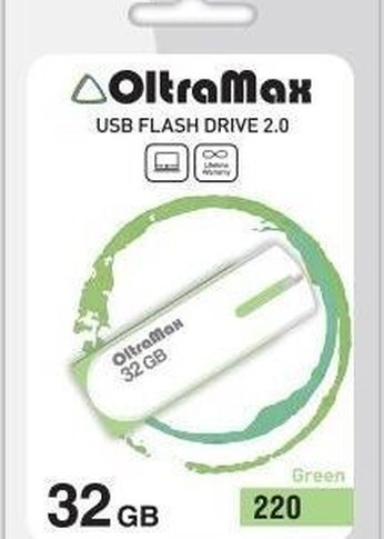 Флеш диск Oltramax OM-32GB-220-зеленый