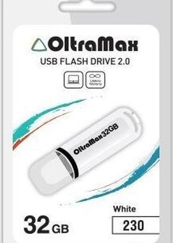 Флеш диск Oltramax OM-32GB-230-белый