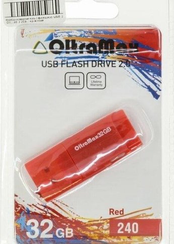 Флеш диск Oltramax OM-32GB-240-красный