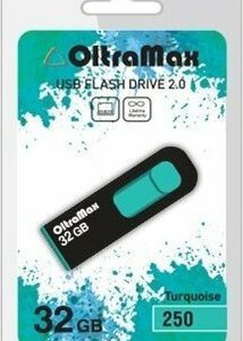 Флеш диск Oltramax OM-32GB-250-бирюзовый