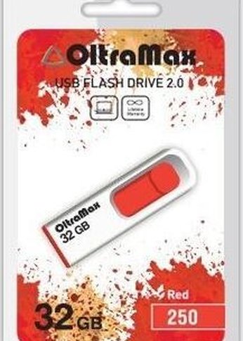 Флеш диск Oltramax OM-32GB-250-красный