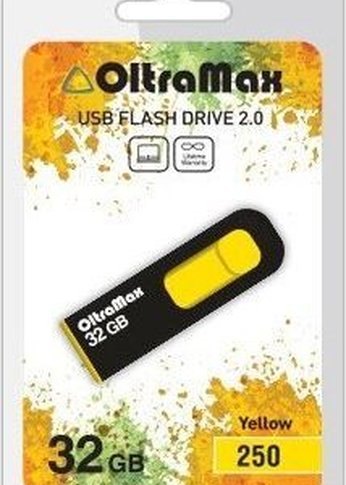 Флеш диск Oltramax OM-32GB-250-желтый