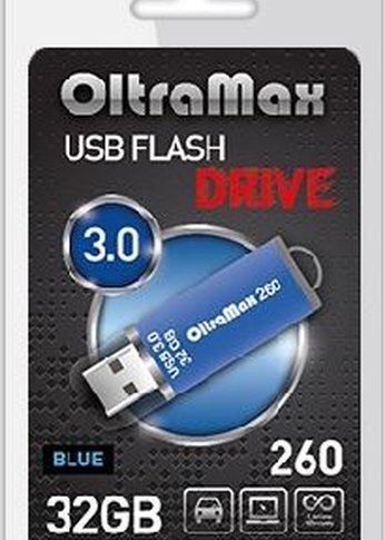 Флеш диск Oltramax OM-32GB-260-Blue 3.0 синий