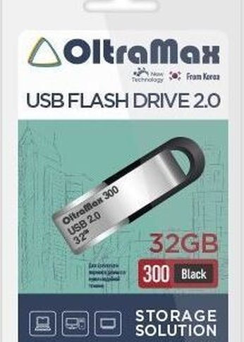 Флеш диск Oltramax OM-32GB-300-Black