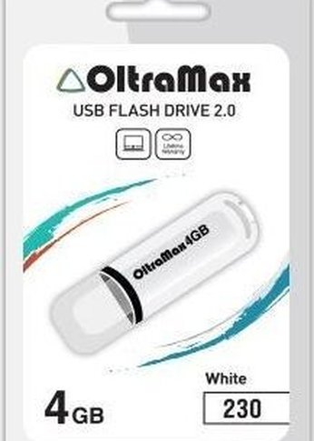 Флеш диск Oltramax OM-4GB-230-белый