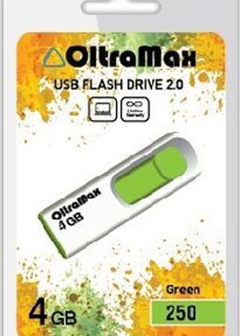 Флеш диск Oltramax OM-4GB-250-зеленый