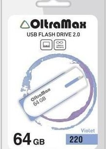 Флеш диск Oltramax OM-64GB-220-фиолетовый