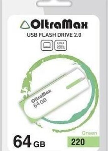 Флеш диск Oltramax OM-64GB-220-зеленый