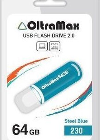 Флеш диск Oltramax OM-64GB-230-св.синий