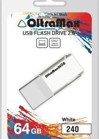 Флеш диск Oltramax OM-64GB-240-белый