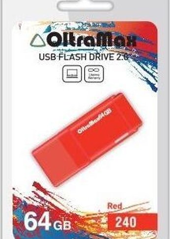 Флеш диск Oltramax OM-64GB-240-красный