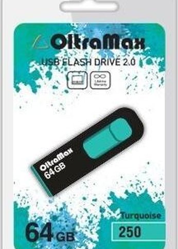 Флеш диск Oltramax OM-64GB-250-бирюзовый