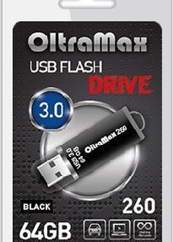 Флеш диск Oltramax OM-64GB-260-Black 3.0 черный