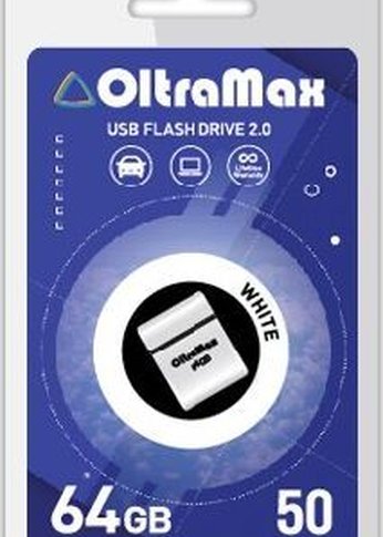 Флеш диск Oltramax OM-64GB-50-White 2.0