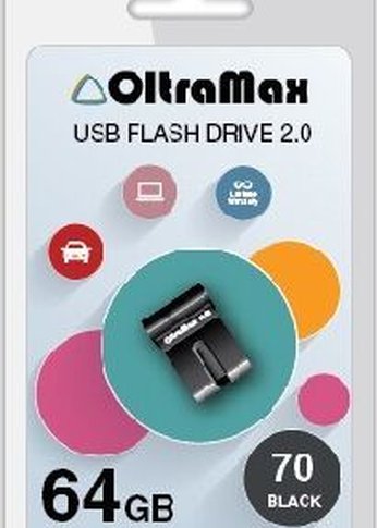 Флеш диск Oltramax OM-64GB-70-черный