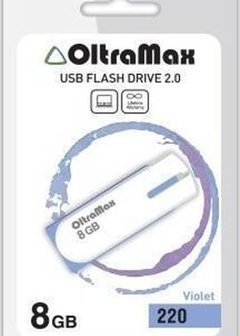 Флеш диск Oltramax OM-8GB-220-фиолетовый