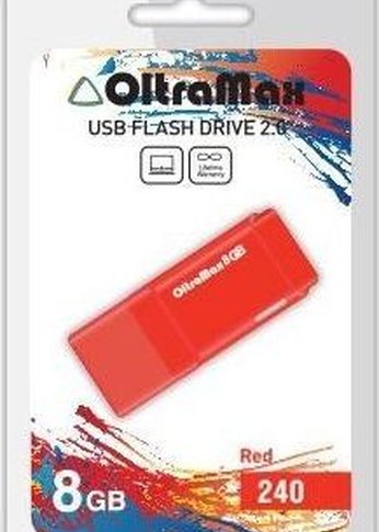 Флеш диск Oltramax OM-8GB-240-красный