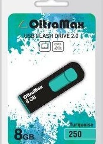 Флеш диск Oltramax OM-8GB-250-бирюзовый