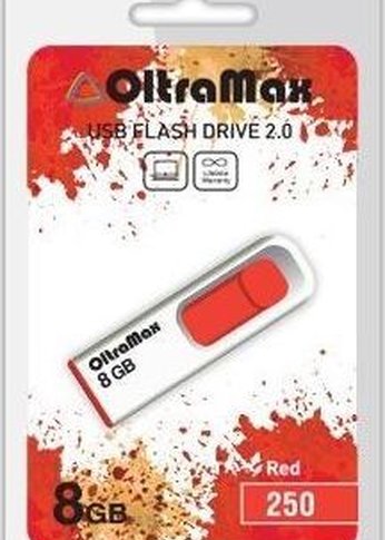 Флеш диск Oltramax OM-8GB-250-красный