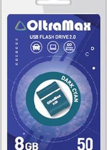 Флеш диск Oltramax OM-8GB-50-Dark Cyan 2.0