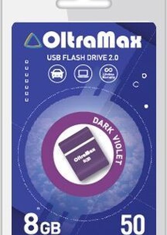 Флеш диск Oltramax OM-8GB-50-Dark Violet 2.0