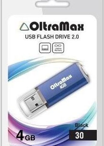 Флеш диск Oltramax OM004GB30-Bl синий (OM004GB30-Bl)